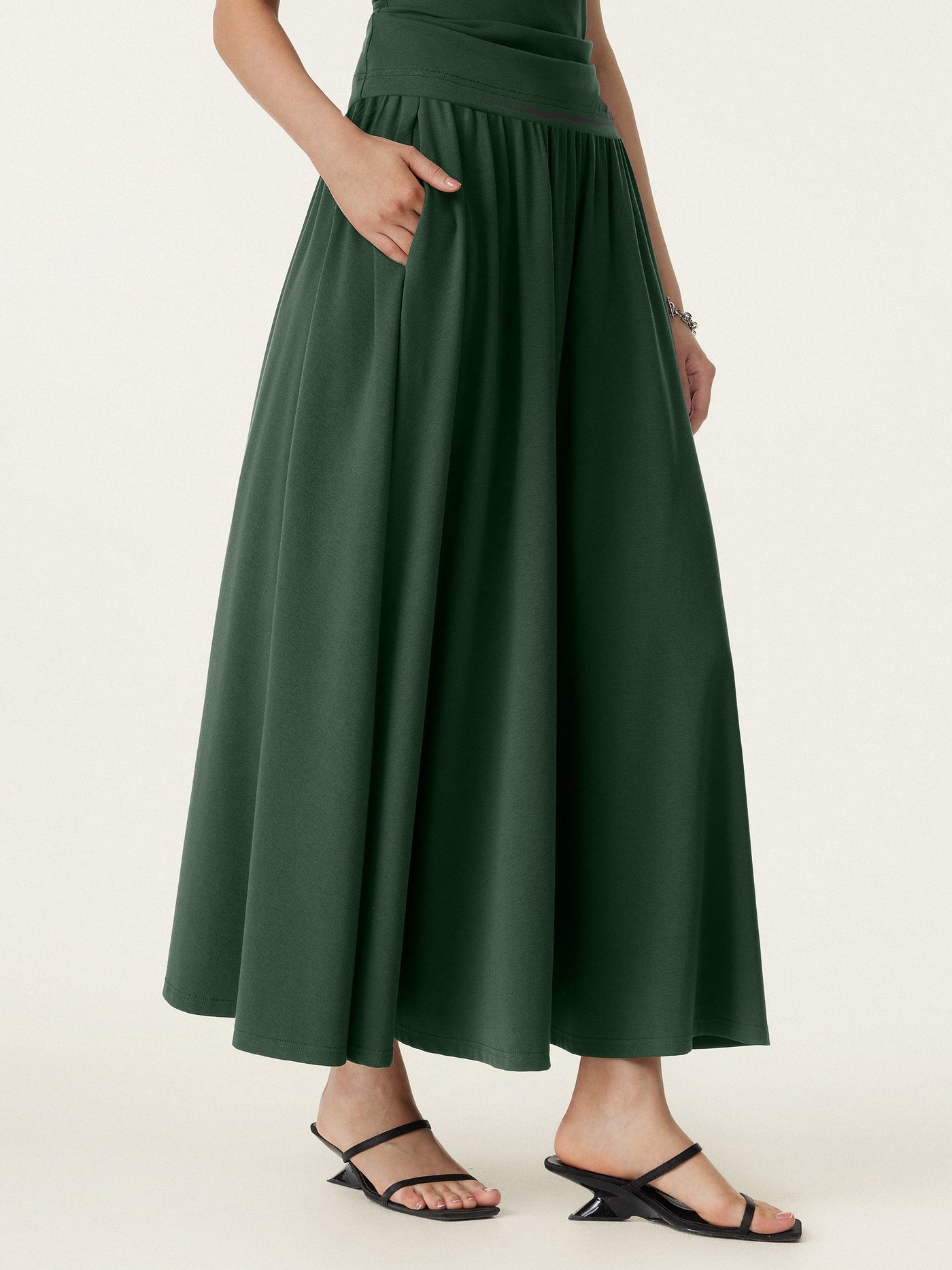 Maxi  Cepli Midi Etek
