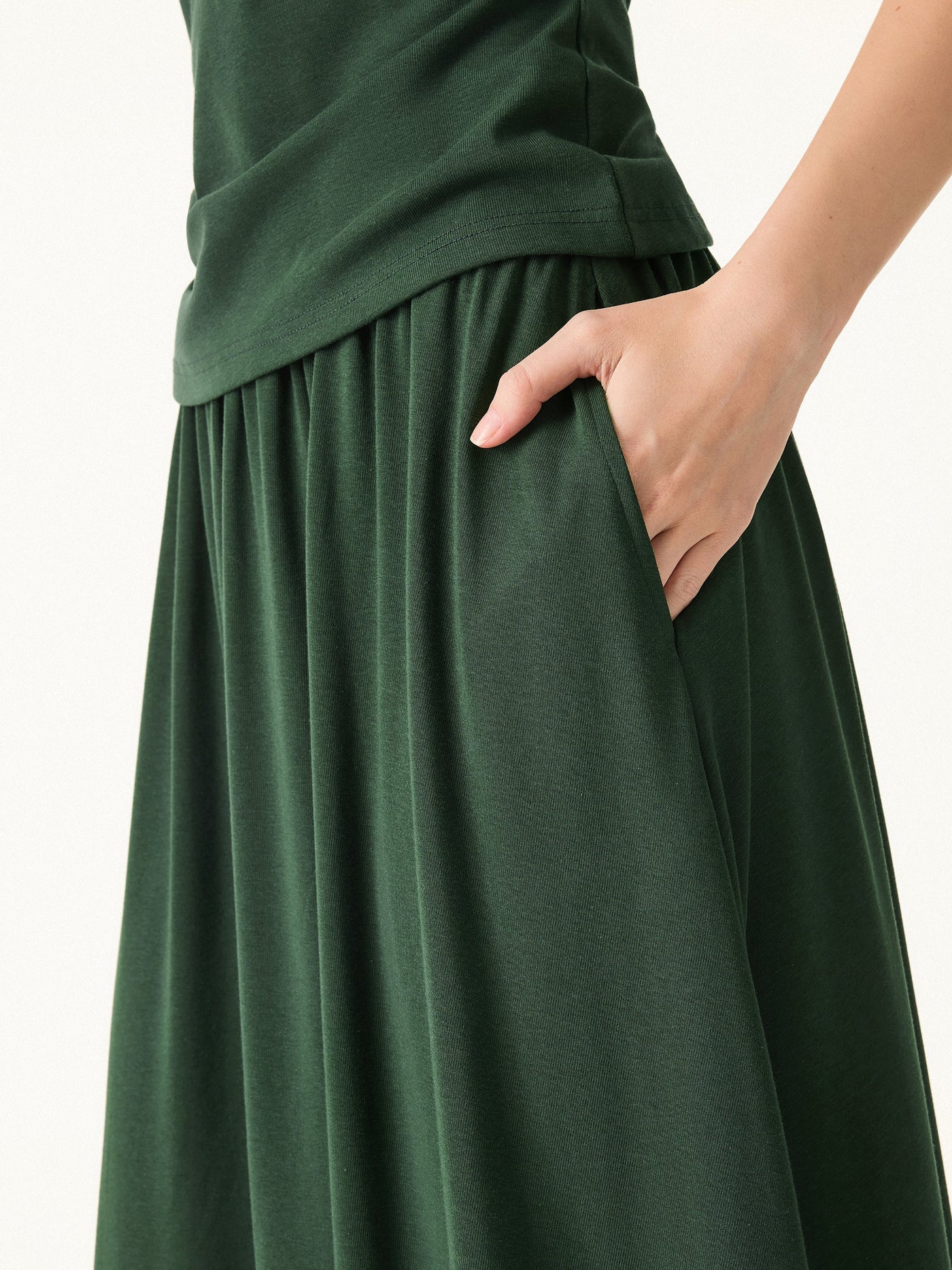Maxi  Cepli Midi Etek