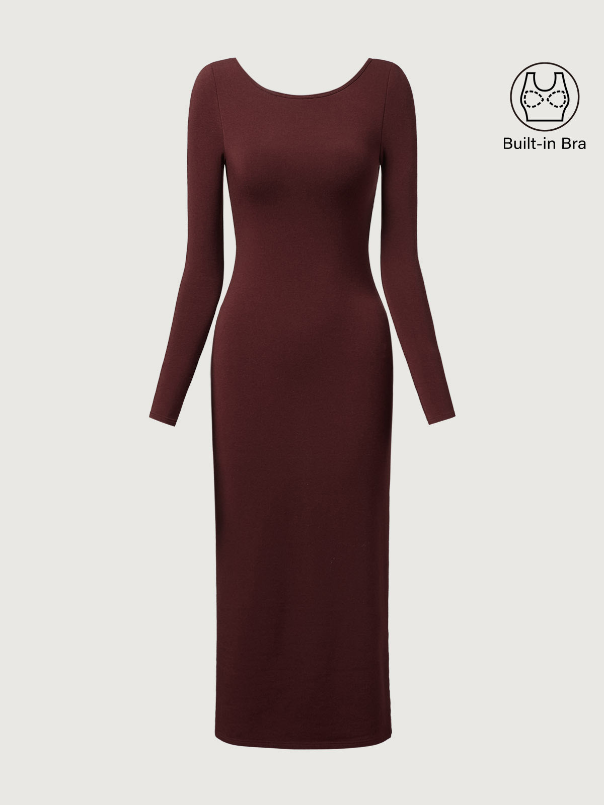 Eco-Mousse® Sırtı Açık Brami Midi Elbise