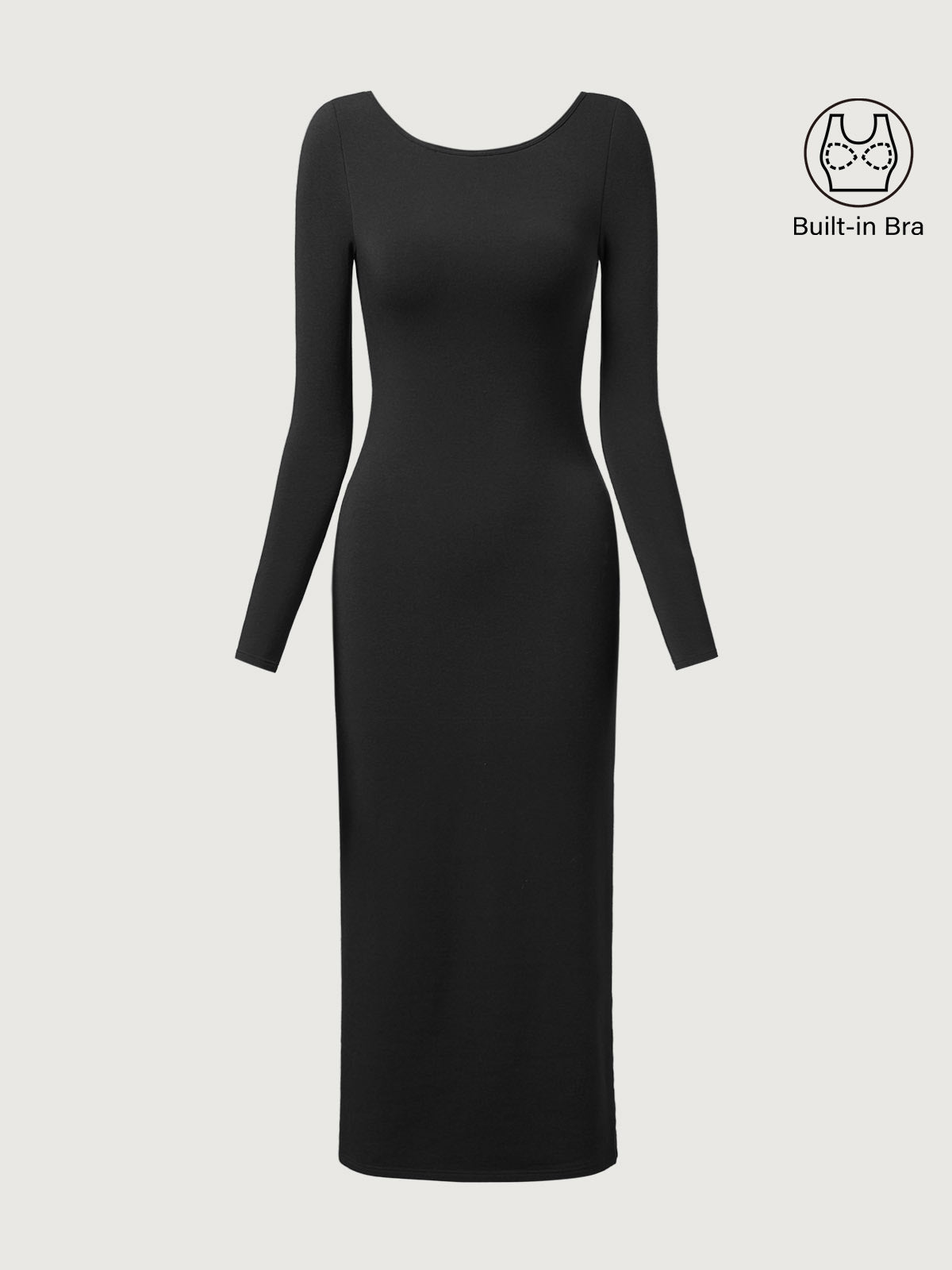 Eco-Mousse® Sırtı Açık Brami Midi Elbise