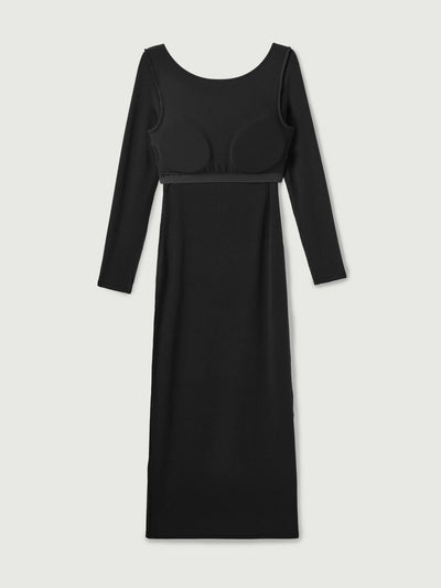 Eco-Mousse® Sırtı Açık Brami Midi Elbise