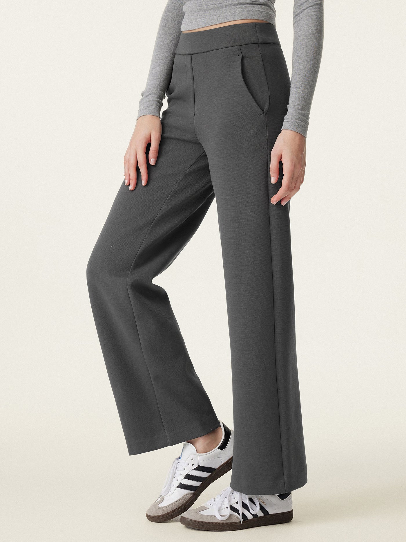 Yumuşak Dokulu, Yüksek Bel Pantalon