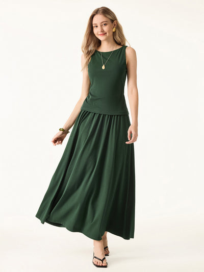 Maxi  Cepli Midi Etek