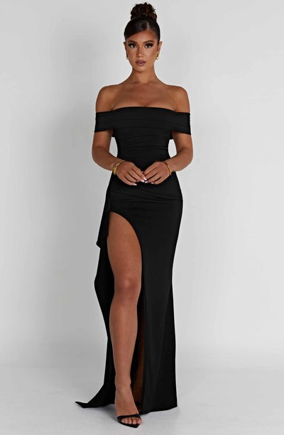 Joyce Maxi Elbise - Siyah